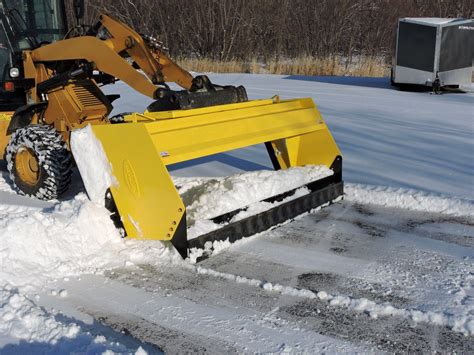 plowing snow with skid steer blade|snow pusher for skid steer.